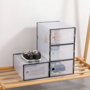 Lot de 12 boîtes de rangement pour chaussures, organiseurs, bacs, contenants en plastique transparent empilables pour baskets - Product Image 3