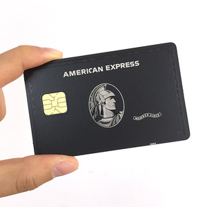 Vàng gương rõ ràng phản chiếu kim loại tín dụng ngân hàng thẻ với EMV khe cắm chip - Product Image 4