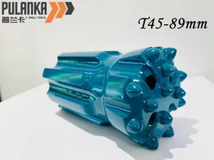 Mũi khoan ren rút lại nút bit T45 76mm 89mm 102mm đầu búa khoan đá để khai thác và khoan giếng