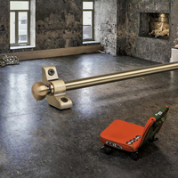 Barres de maintien de tapis d'escalier contemporaines de haute qualité avec accessoires en alliage d'aluminium pour escaliers simples