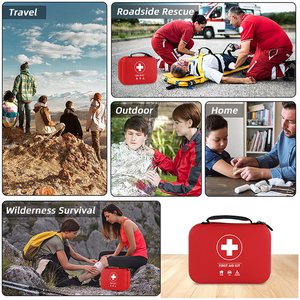 228 टुकड़ा वाटरप्रूफ व्यक्तिगत घर प्राथमिक चिकित्सा उपकरण आपातकालीन किट खाली बैग मैनुअल संचालित एवा सामग्री ऑप्330 - Product Image 6