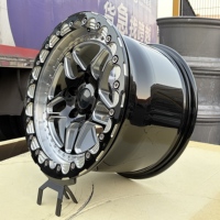 Jantes Deep Dish Beadlock forgées pour voitures, 15, 17, 18 pouces, 5X112, 5X120, 5X114.3, 6X135, 5X115, pour la course de dragster, compatibles avec toutes les voitures