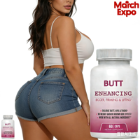 Capsules OEM/ODM pour l'agrandissement des fesses et des hanches chez l'adulte, capsules d'amélioration des fesses, sans gluten, pour la santé