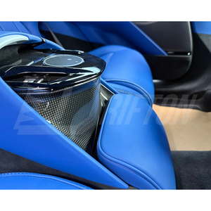 Paneles portavasos traseros de fibra de carbono visible Purosangue para kits de interiores Ferrari FUV - Product Image 2