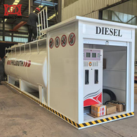 Station-service de carburant mobile à double paroi Auto-bornée avec double pompe Station d'essence portable
