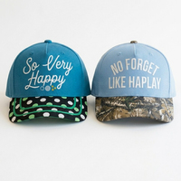 Casquettes de baseball vintage à 5 panneaux bicolores tendance pour hommes et femmes avec logo brodé personnalisé de haute qualité – Casquette de sport mode pour hommes