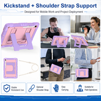 Étui robuste antichoc en silicone et PC avec support, sangle d'épaule et porte-stylet pour Samsung Tab S10 Lite S10 FE S9 FE 10.9 OEM ODM