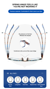 Gafas de Lectura para Mujer con Bloqueo de Luz Azul, Coloridas, Modernas, con Logotipo Personalizado, Antideslumbrantes, para Oficina y Uso Diario - Product Image 3