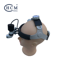 Lampe frontale chirurgicale LED HCM 6693-2 5W, taille réglable, utilisée pour l'examen des équipements médicaux