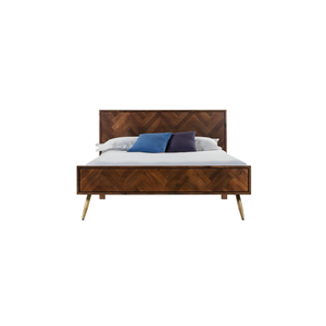 Colección BERGEN, Muebles de Dormitorio de Diseño Moderno y Ecológico, Fabricados en Vietnam con Madera de Roble/Pino/Acacia, Cama de Madera Sólida, Superventas - Product Image 1