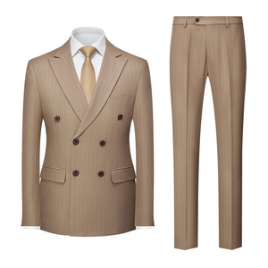 Giacca da sposa con bottone doppio petto da <span class=keywords><strong>sposo</strong></span> di alta qualità giacca pantaloni <span class=keywords><strong>gilet</strong></span> due spacco 3 pezzi Set Sehe Fashion - Product Image 4