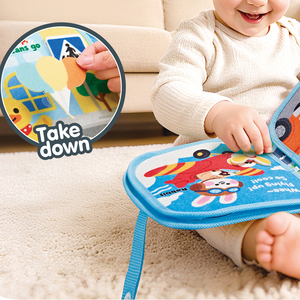 <span class=keywords><strong>Livre</strong></span> en tissu éducatif et sensoriel pour bébé, pour le développement précoce, avec motifs <span class=keywords><strong>de</strong></span> circulation et jeu <span class=keywords><strong>de</strong></span> jonglage en carton, pour l'interaction parent-enfant - Product Image 2