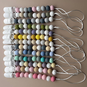 Attache-sucette sans BPA, accessoires de bricolage, chaîne de sucette personnalisée en <span class=keywords><strong>silicone</strong></span> de qualité alimentaire pour bébé - Product Image 5