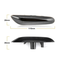 Nouveau clignotant latéral dynamique à LED ambre, Plug-and-Play, lentille fumée noire/cristal pour E46 E60 E81-E88 E90-E93