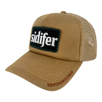 Gorra de conductor de camión de béisbol con logotipo personalizado al por mayor Gorro de ala plana para hombres Topi parche de letras bordadas para pesca de rendimiento