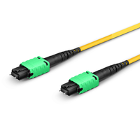 Kabel Patch Fiber Optik 24 Core Single Mode G657A2 MPO M-MPO Tipe B LC SC untuk Pusat Data