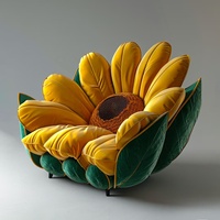 Canapé Sunflower, canapé individuel moderne, fauteuil de détente, style européen, doux, pour la maison, le salon, la chambre à coucher, le séjour, l'hôtel