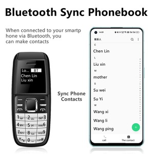Téléphone portable miniature BM200 en gros, 2G <span class=keywords><strong>GSM</strong></span>, double SIM en veille, numérotation vocale magique, les plus petits téléphones de secours, liste noire - Product Image 2