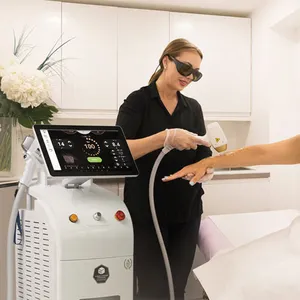 2023 Newest Renting System Diode Beauty Device 1064nm 755nm 808nm Diode Laser Titanium Stationary Machine Led Stationary 1~800ms