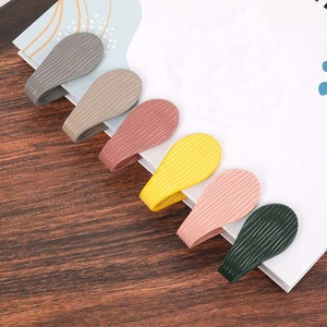 Hongbo Tốt Nhất Người Bán 24-Màu Saffiano Epi Da Từ Bookmark A6 Văn Phòng Phẩm Quà Tặng Cho Cuốn Sách Trang Và Nhẫn Ngân Sách Chất Kết Dính - Product Image 1