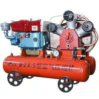 Kompresor Udara Portabel Tipe Diesel Bertenaga Motor 380V, Daya AC 2V-3.5/5, Mesin Berpendingin Udara, Pompa PLC Core, Pelumasan Tanpa Oli