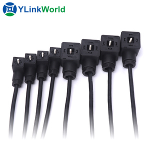 Không thấm nước DIN 43650 nối Nam Nữ 2 + PE 3 + PE đúc ổ cắm cáp dây 3 4 pin loại A B C cắm điện từ van kết nối - Product Image 6