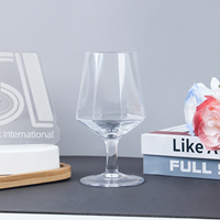 StarLuckINT – Lot de verres à vin géométriques transparents en cristal, flûtes à champagne et verres à vin rouge sur pied pour mariages, hôtels et événements (vente en gros)