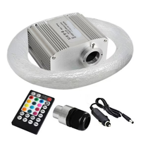 Lumière de plafond à fibres optiques LED RGBW 10W, 550 pièces, étoiles scintillantes, kit d'éclairage ambiant pour voiture, indice de protection IP43, Ra90, télécommande