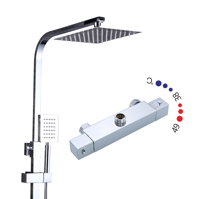 brass tap for hot and cold water in bathroom