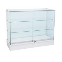 Vitrine économique sans cadre en verre trempé avec écran LED, robuste, pour les magasins de tabac et les commerces de détail