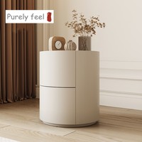Armoire de chevet blanche de style français PurelyFeel petite armoire de rangement ultra-étroite petit appartement minimaliste mini stockage senior