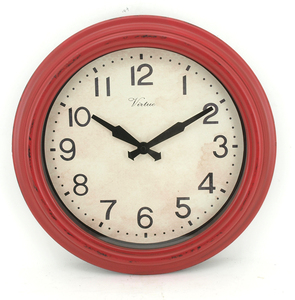 Round Classic Retro <b>Wall</b> <b>Clocks</b> Rustic Style Non Ticking Quartz Decorative Vintage Old <b>Clock</b> for Living Room Kitchen Home Office - Product Image 2