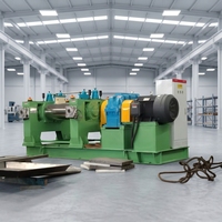 Mesin Penggiling Karet Otomatis Dua Rol Zhitongda Industrial Machinery dengan Pendingin Air, Daya 90kW, Akurasi Tinggi, Hemat Energi