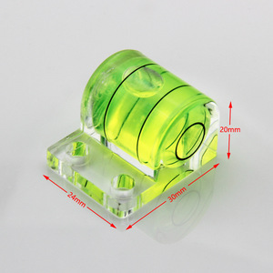 Nivel de burbuja de plástico Heng Da Shui Ping Yi con orificios, mini nivel de burbuja para uso en bricolaje - Product Image 4