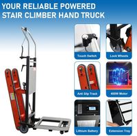 Chariot électrique en métal pour l'escalade des escaliers avec plate-forme à quatre roues Support OEM personnalisable pour le transport des outils de stockage