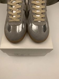 Baskets décontractées en cuir véritable pour femmes, style rétro classique, chaussures de marche tendance et à la mode, plates - Product Image 4