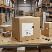 Autocollant intelligent HST IoT Bluetooth ultra-fin pour l'identification des actifs avec batterie intégrée et suivi GPS mondial