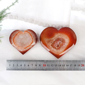Vente en gros <span class=keywords><strong>de</strong></span> pierres précieuses artisanales Coeur <span class=keywords><strong>de</strong></span> cornaline Agate rouge Druzy Grande pierre <span class=keywords><strong>de</strong></span> palmier en cristal d'<span class=keywords><strong>amour</strong></span> pour l'auto-collection - Product Image 2