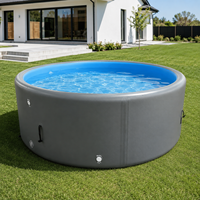 Piscine gonflable ronde en gros pour usine, durable, avec technologie Drop-stitch, pour le plaisir aquatique familial en extérieur dans la cour