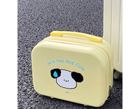 Sac de maquillage de voyage tendance personnalisable avec motif de lettres imprimé UV, en PU résistant à l'eau, avec poignée souple, fermeture éclair, taille moyenne
