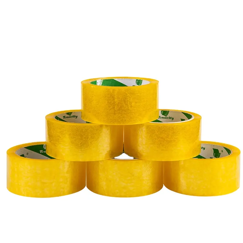 Top Factory Hersteller Yellow Station ery Sello tape Roll Akzeptieren Sie Farben Kunden spezifische Verpackung Transparente Verpackungs bänder