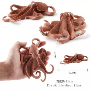 Figurines de bain éducatives : Centaines de créatures marines réalistes, modèle de requin blanc et de <span class=keywords><strong>baleine</strong></span>, jouets animaux marins - Product Image 4