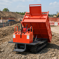 Mini-dumper sur chenilles autochargeur 1.8 2 5 6 tonnes avec élévateur à ciseaux, moteur diesel