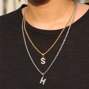 <span class=keywords><strong>Unico</strong></span> Personalizzato Cristalli lucidi strass lettera S nome iniziale collana gioielli di compleanno regalo per gli amici - Product Image 2
