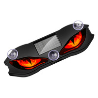 Lumière décorative populaire pour voiture, lumière d'ambiance LED sans fil à énergie solaire avec yeux dynamiques effet œil de démon