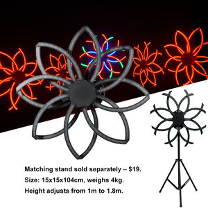 Igracelite 576 Pcs Lampu Pixel LED RGB 3-in-1 Bentuk Kincir Angin 360 °   Pencahayaan Panggung Kipas Berputar Dua Lapis untuk Acara Klub DJ dan Bar - Product Image 3