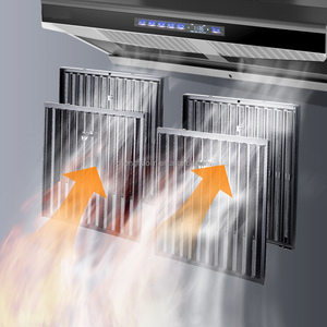 <span class=keywords><strong>Hotte</strong></span> aspirante murale intelligente à fréquence variable avec moteur en cuivre pur et séparation des fumées d'huile - Product Image 6