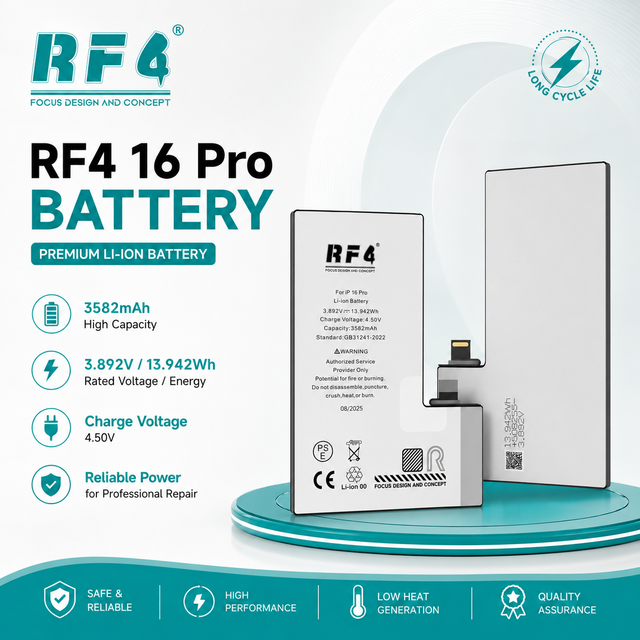 For for 16 Pro 100% Health Original High Quality 3582mAH Replacement Battery Stock Factory Supply Made in China