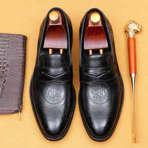 Zapatos de Vestir de Cuero Genuino para Hombre, Diseño Simple y Moderno 2025, Estilo Casual de Negocios, para Bodas, Personalizados, Directo de Fábrica - Product Image 5