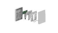 Fabricant IP65 étanche RF433 interrupteur de lumière LED sans batterie sans fil dispositif de maison intelligente élégant interrupteur cinétique 3 gangs